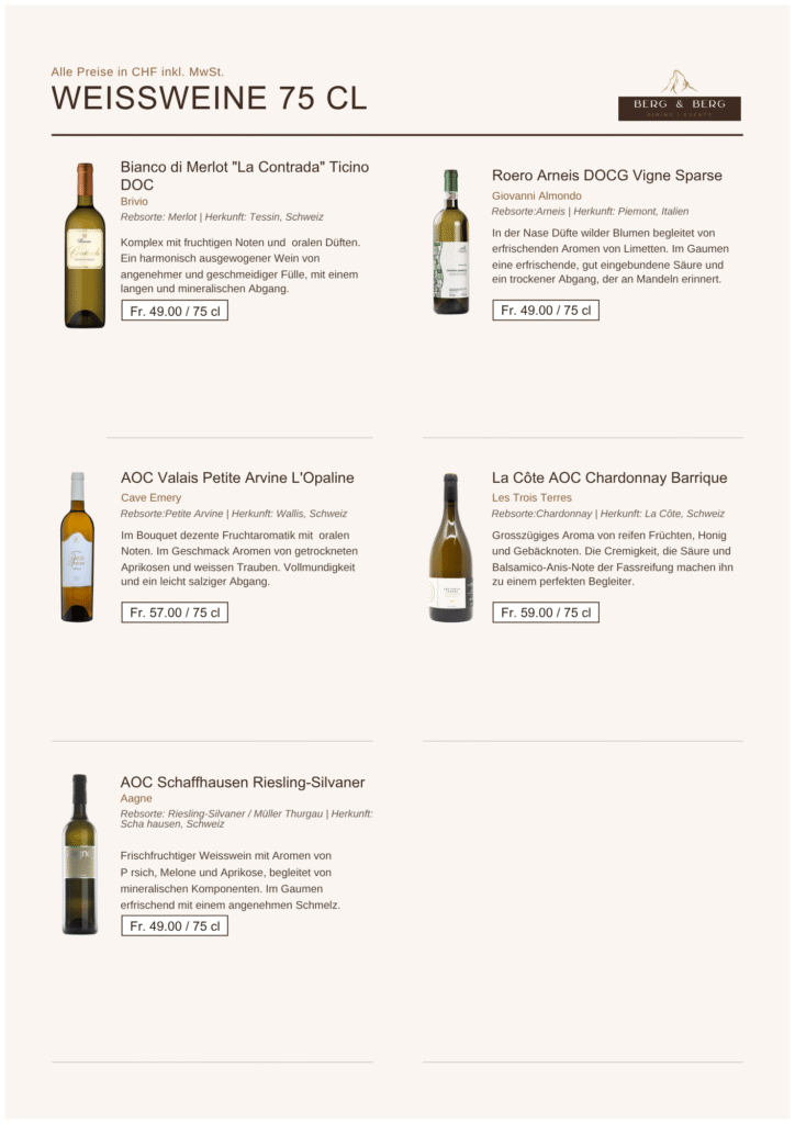 Weinkarte - Berg & Berg Dining - 02