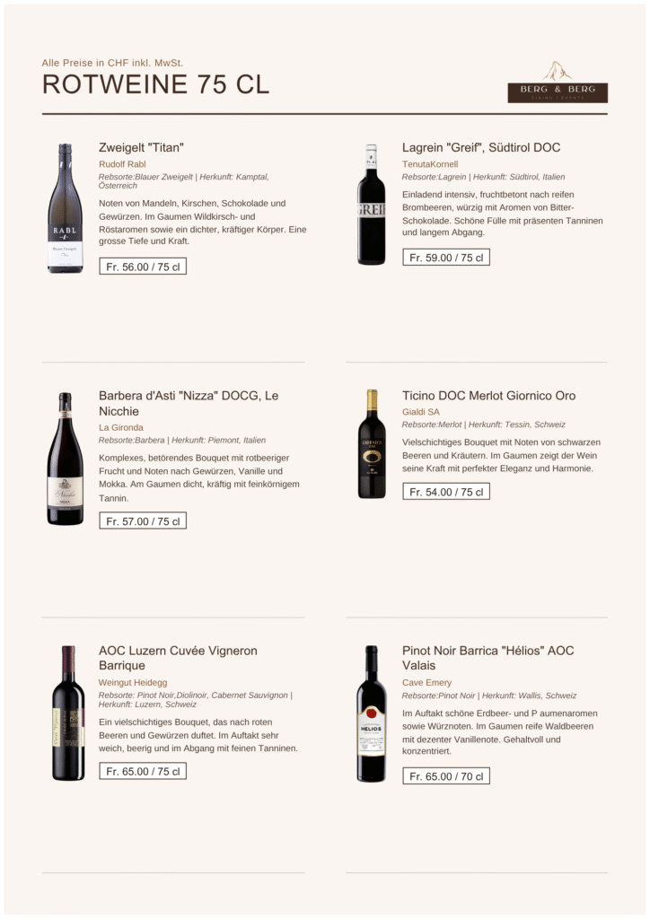 Weinkarte - Berg & Berg Dining - 04